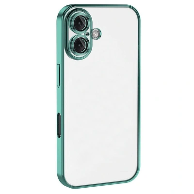 HERŞEYTREND İphone 16 Plus Kılıf Razer Lensli Silikon - Turkuaz