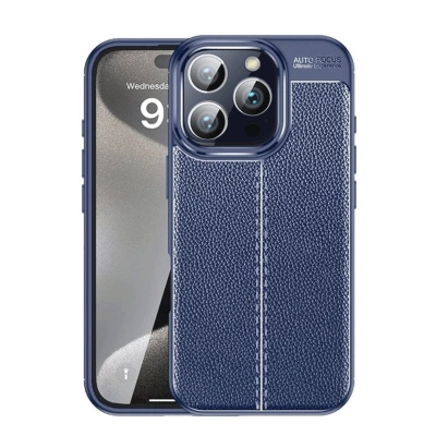 HERŞEYTREND İphone 16 Pro Max Kılıf Auto Focus Kapak - Lacivert