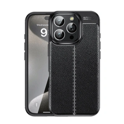 HERŞEYTREND İphone 16 Pro Max Kılıf Auto Focus Kapak - Siyah