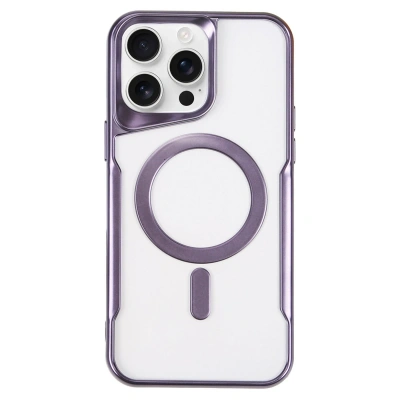 HERŞEYTREND İphone 16 Pro Max Kılıf Boyi Magsafe Silikon Kapak - Derin Mor
