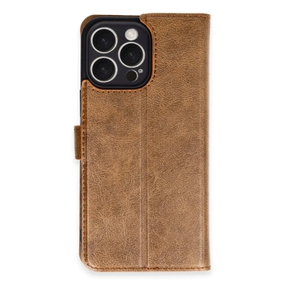 HERŞEYTREND İphone 16 Pro Max Kılıf Trend S Plus Kapaklı Kılıf - Taba