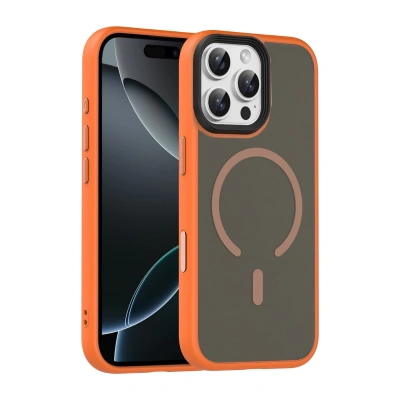 HERŞEYTREND Joko Apple İphone 16 Pro Max Megane Magsafe Kapak - Turuncu