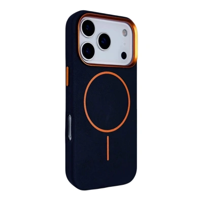HERŞEYTREND Joko Apple İphone 17 Pro Max Luno Deri Magsafe Kapak - Mavi