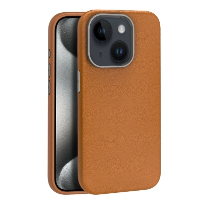 HERŞEYTREND Joko İphone 15 Kılıf Wonder Deri Magsafe Kapak - Kahverengi