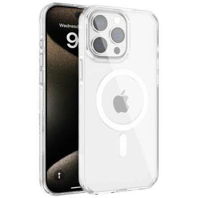 HERŞEYTREND Joko İphone 15 Pro Max Gleam Pc Sert Magsafe Kılıf - Şeffaf