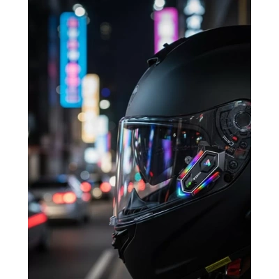 HERŞEYTREND Kablosuz Bluetooth Motosiklet Kask İntercom IPX6 Su Geçirmez