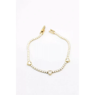 HERŞEYTREND Kalp Bileklik - Altın