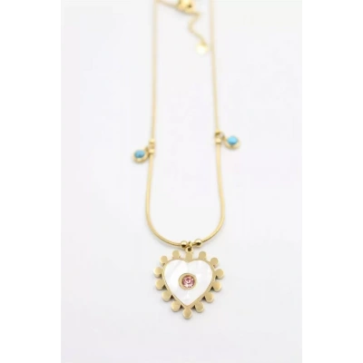 HERŞEYTREND Kalp Kolye - Altın