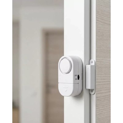 HERŞEYTREND Kapı Pencere Alarmı Manyetik Sensörlü 90 dB Güçlü Sesli Güvenlik Alarm Sistemi
