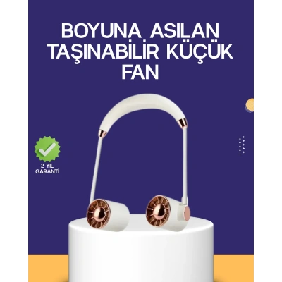 HERŞEYTREND Katlanabilir Asılabilir Mini Fan USB Şarjlı 3 Kademeli Sessiz