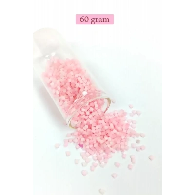 HERŞEYTREND Kesme Cam Boncuk 2mm - 60 Gram - Şeker Pembe - BNC398