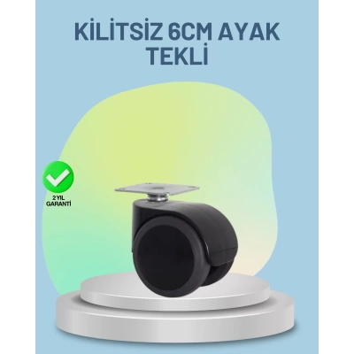 HERŞEYTREND Mobilya Tekerleği 6 cm Kilitsiz Tekli Satış