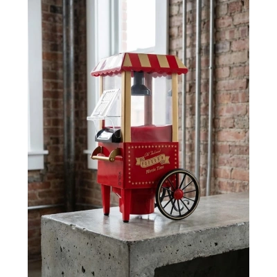 HERŞEYTREND Nostaljik Tasarımlı Yağsız Mısır Patlatma Makinesi