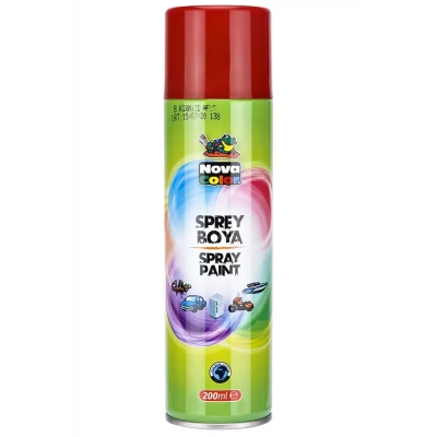HERŞEYTREND Nova Color Sprey Boya 200 Ml Kırmızı