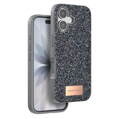 HERŞEYTREND Onegif Apple İphone 17 Bright Simli Kapak - Gümüş
