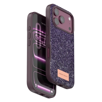 HERŞEYTREND Onegif Apple İphone 18 Pro Max Bright Simli Kapak - Bordo