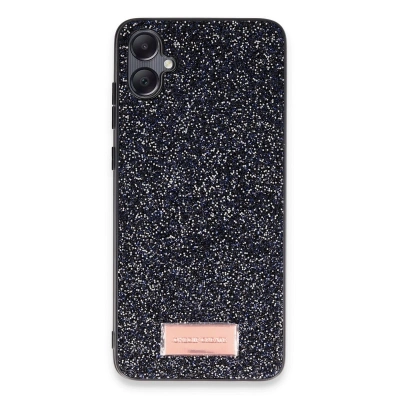 HERŞEYTREND Onegif Samsung Galaxy A05 Bright Simli Kapak - Siyah