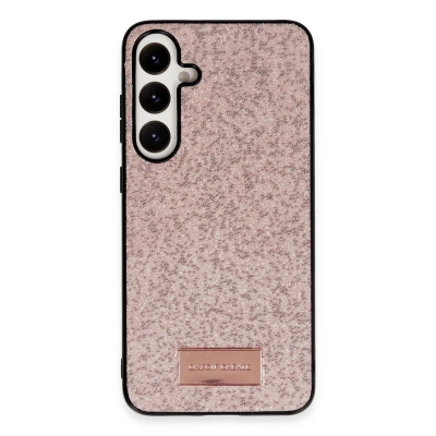 HERŞEYTREND Onegif Samsung Galaxy A55 5g Bright Simli Kapak - Pembe