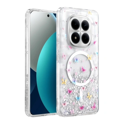 HERŞEYTREND Onegif Xiaomi Redmi Note 15 Pro 4g Misk Simli Magsafe Kapak - Desen 4