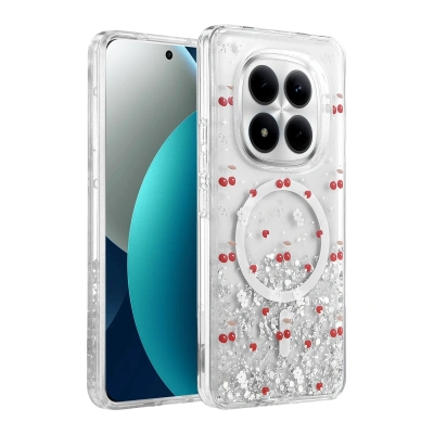 HERŞEYTREND Onegif Xiaomi Redmi Note 15 Pro 5g Misk Simli Magsafe Kapak - Desen 5