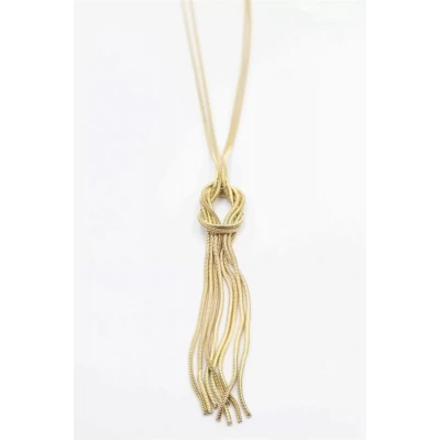 HERŞEYTREND Örgü Kolye - Altın