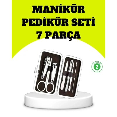 HERŞEYTREND Paslanmaz Çelik Kişisel Bakım Seti – 7 Parça