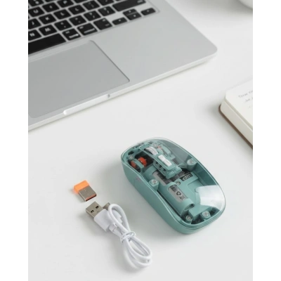 HERŞEYTREND Pilli Kablosuz Mouse Bluetooth ve USB Uyumlu Sessiz Tıklama