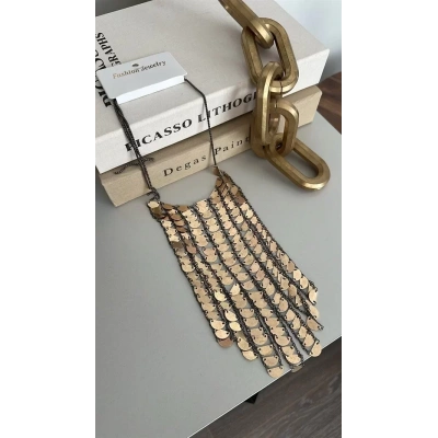 HERŞEYTREND Pullu Kolye - Altın