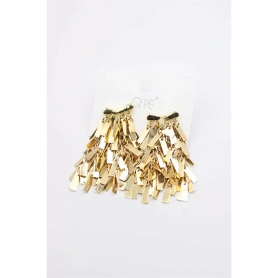 HERŞEYTREND Pullu Küpe - Altın