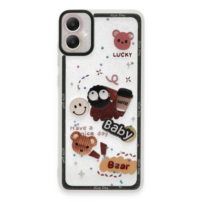 HERŞEYTREND Samsung Galaxy A05 Kılıf Sweet Desenli Silikon Kapak - Sarı