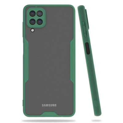 HERŞEYTREND Samsung Galaxy A22 Kılıf Platin Silikon - Yeşil