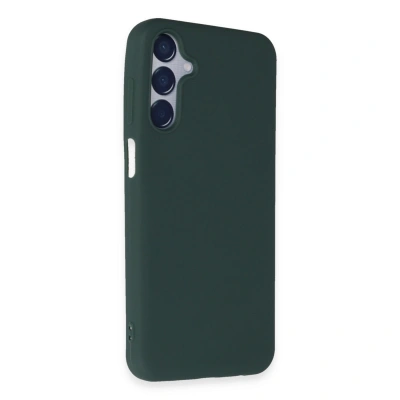 HERŞEYTREND Samsung Galaxy M15 Kılıf First Silikon - Koyu Yeşil