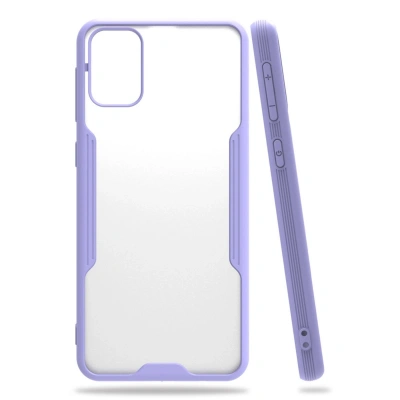 HERŞEYTREND Samsung Galaxy M31 Kılıf Platin Silikon - Lila