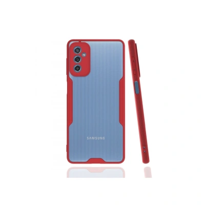 HERŞEYTREND Samsung Galaxy M52 5g Kılıf Platin Silikon - Kırmızı