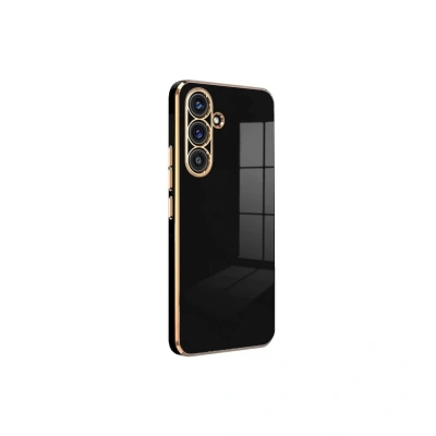HERŞEYTREND Samsung Galaxy S24 Fe Kılıf Volet Silikon - Siyah