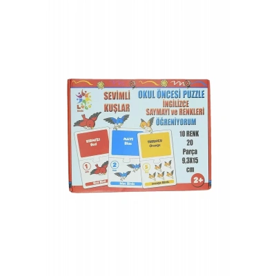 HERŞEYTREND Sevimli Kuşlar Okul Öncesi Eşleştirme Oyunu 20 Parça