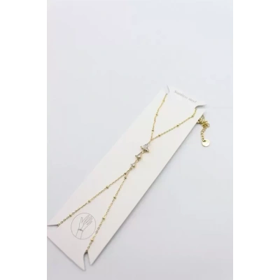 HERŞEYTREND Taşlı Çelik Şahmeran - Altın