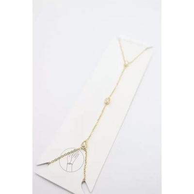 HERŞEYTREND Taşlı Çelik Şahmeran - Altın