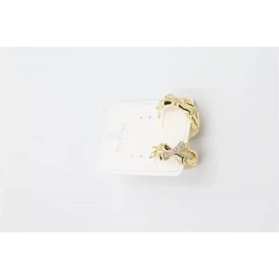 HERŞEYTREND Taşlı Halka Küpe - Altın