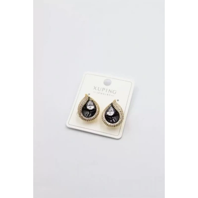 HERŞEYTREND Taşlı Küpe - Altın