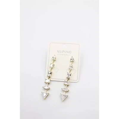 HERŞEYTREND Taşlı Küpe - Altın