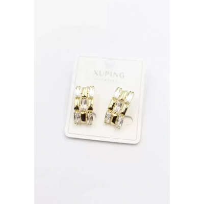 HERŞEYTREND Taşlı Küpe - Altın