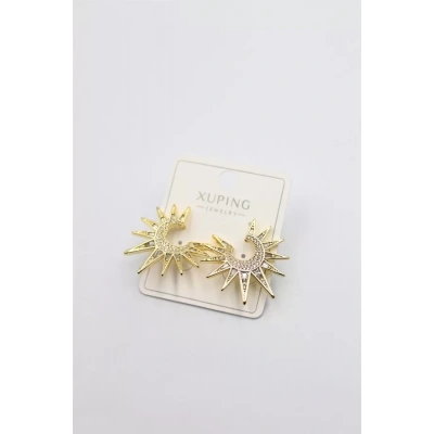 HERŞEYTREND Taşlı Küpe - Altın