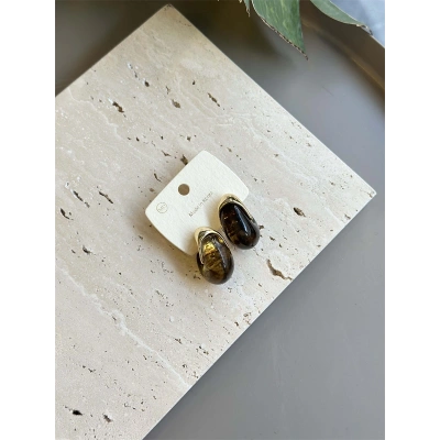 HERŞEYTREND Taşlı Küpe - Yeşil