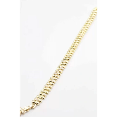 HERŞEYTREND Taşlı Vip Bileklik - Altın