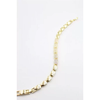 HERŞEYTREND Taşlı Xuping Bileklik - Altın