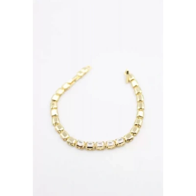 HERŞEYTREND Taşlı Xuping Bileklik - Altın