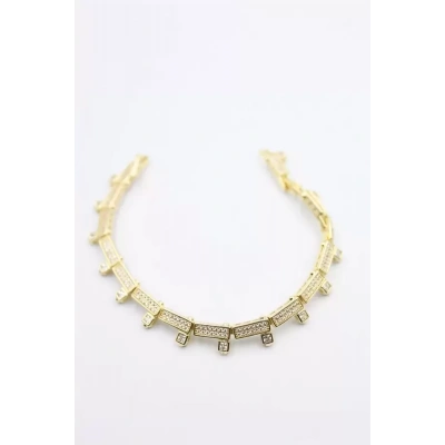 HERŞEYTREND Taşlı Xuping Bileklik - Altın