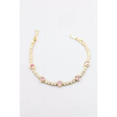 HERŞEYTREND Taşlı Xuping Bileklik - Altın