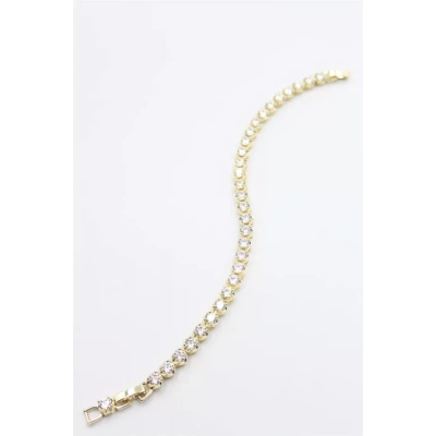 HERŞEYTREND Taşlı Xuping Bileklik - Altın